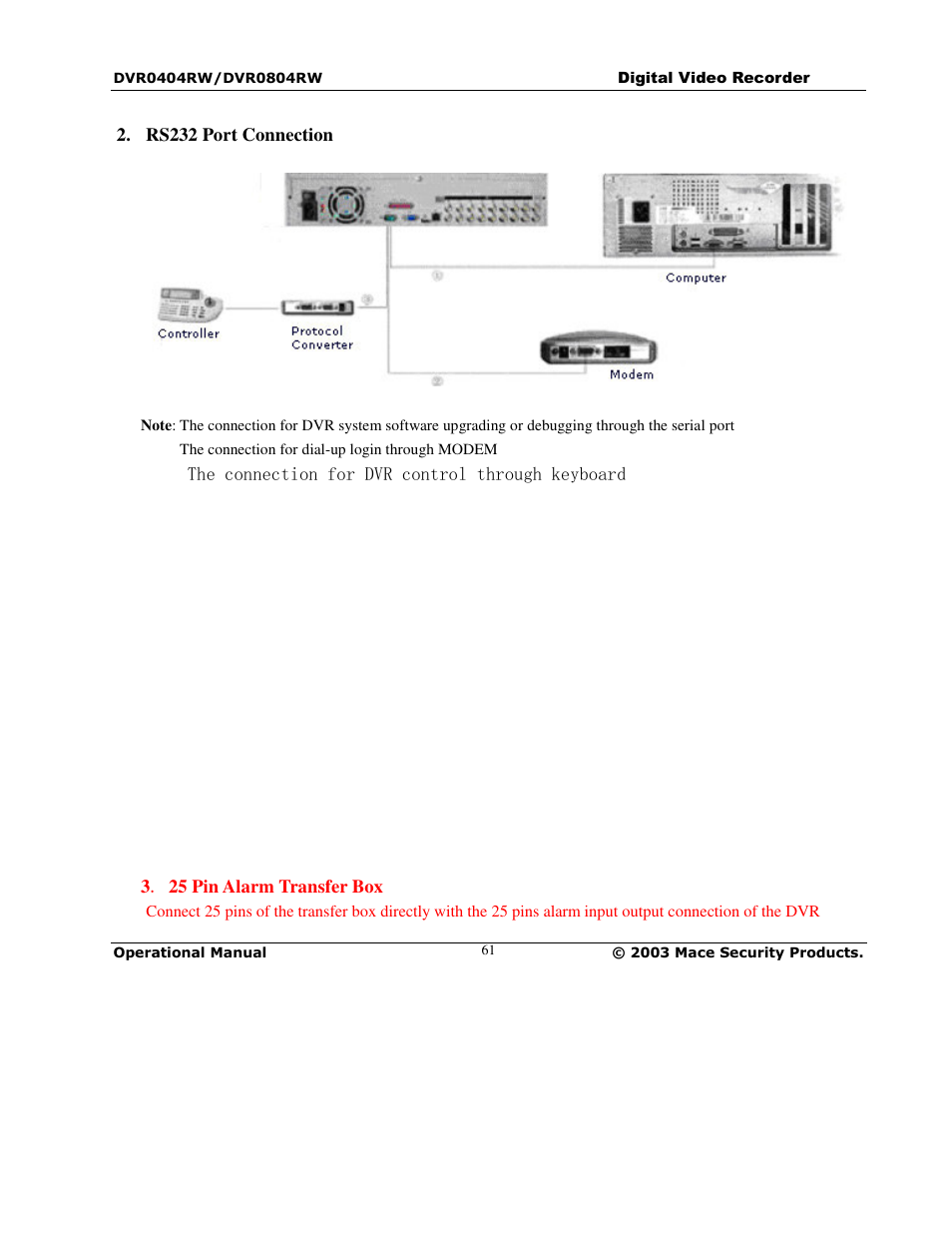 Mace DVR0404RW User Manual | Page 61 / 75