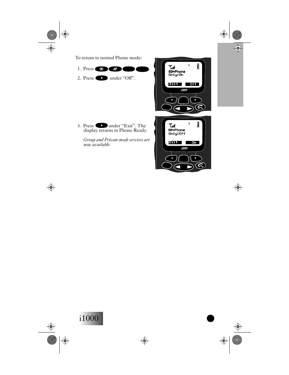 I1000, Your i1000 portable, Getting started | Motorola i1000 User Manual | Page 16 / 80