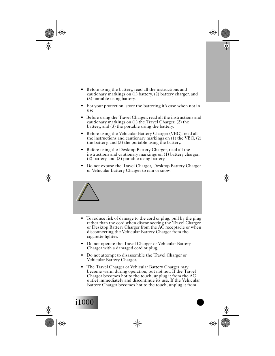 Accessories, Important save these accessory safety instructions, I1000 accessories | Motorola i1000 User Manual | Page 62 / 80