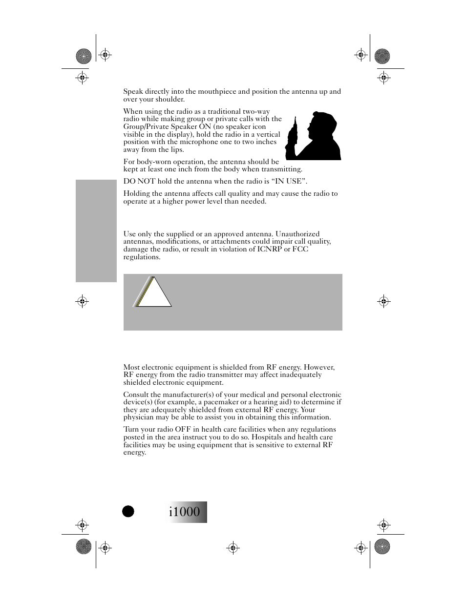 I1000, Safety and general | Motorola i1000 User Manual | Page 73 / 80