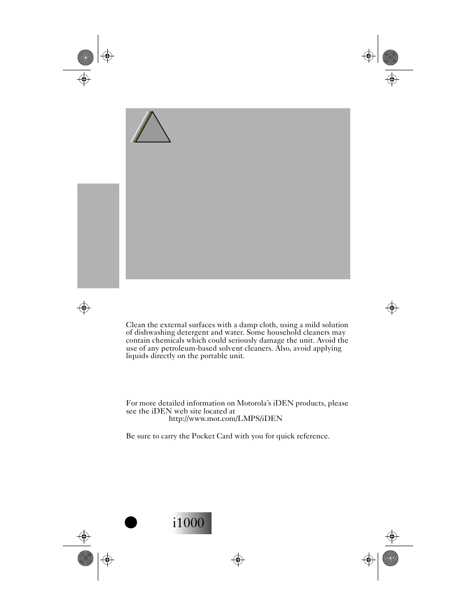 I1000 | Motorola i1000 User Manual | Page 77 / 80