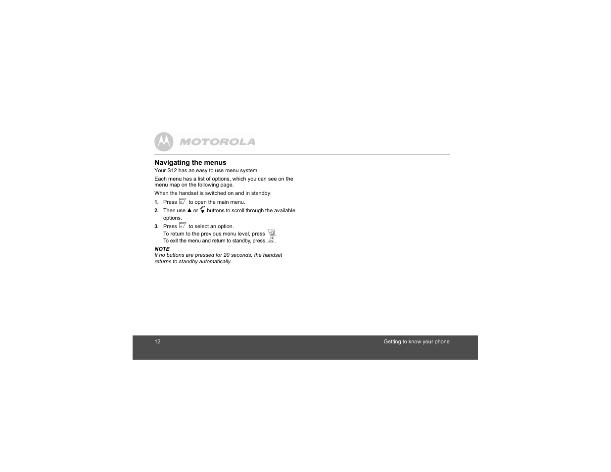 Motorola S1201 User Manual | Page 12 / 39