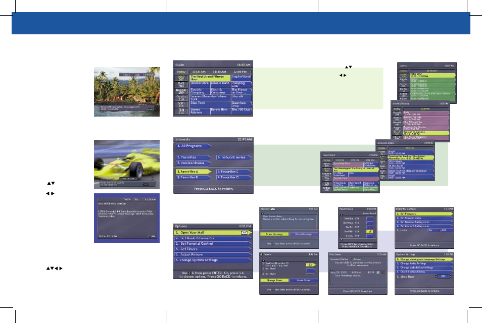 Interactive program guide | Motorola DSR-470 User Manual | Page 2 / 2