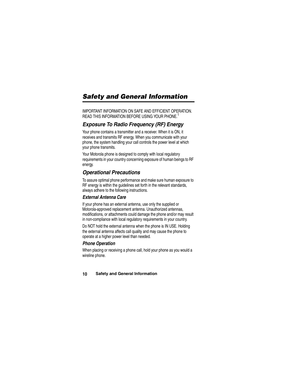 Motorola A780 User Manual | Page 10 / 182