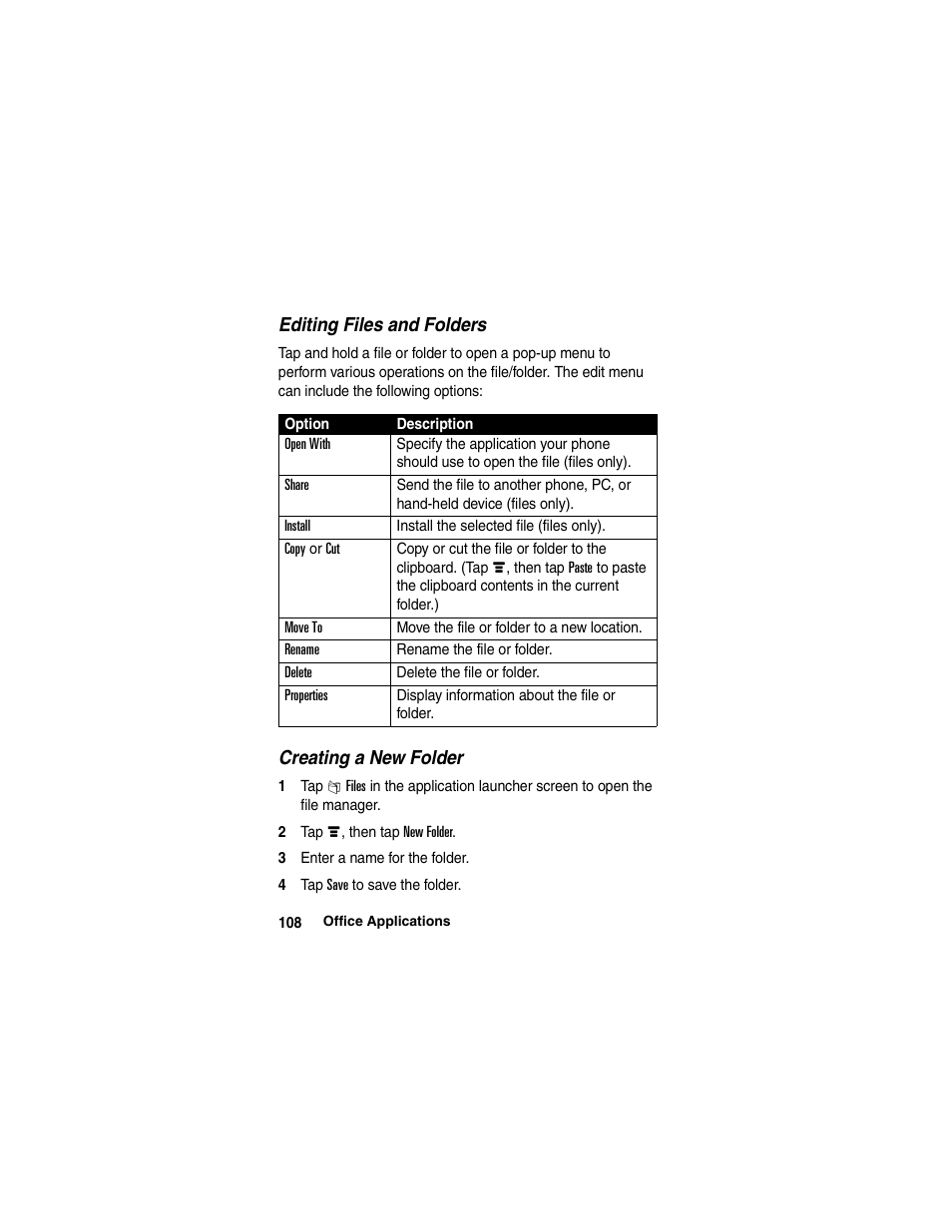 Motorola A780 User Manual | Page 108 / 182