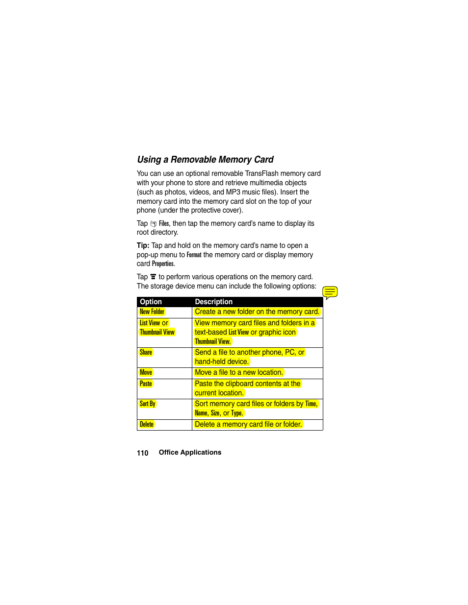 Motorola A780 User Manual | Page 110 / 182