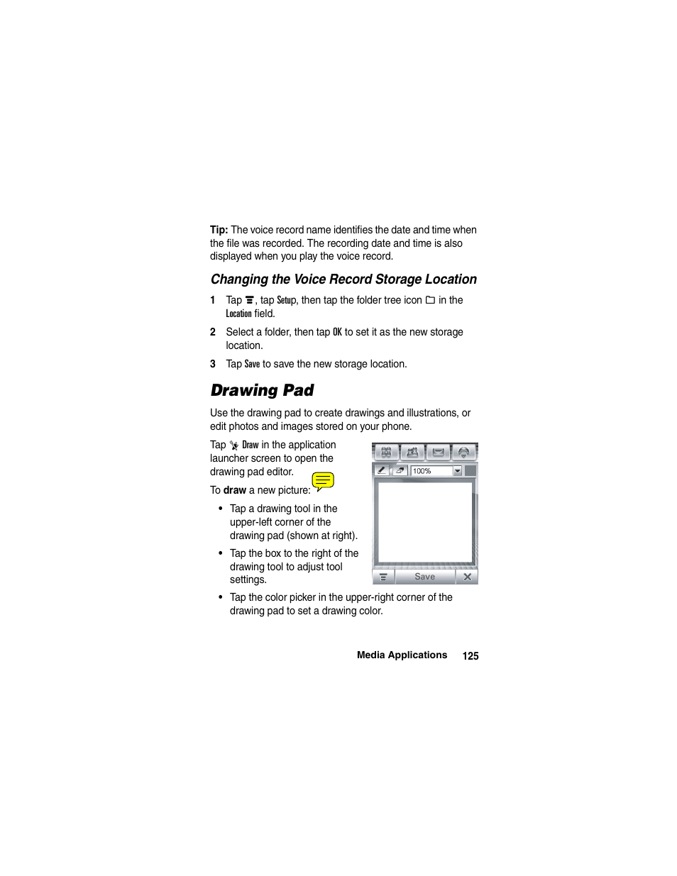 Motorola A780 User Manual | Page 125 / 182