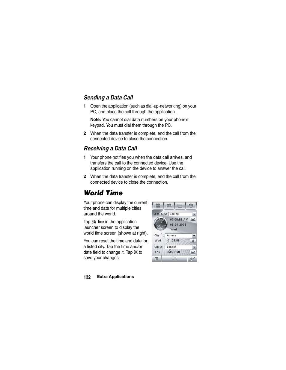 Motorola A780 User Manual | Page 132 / 182