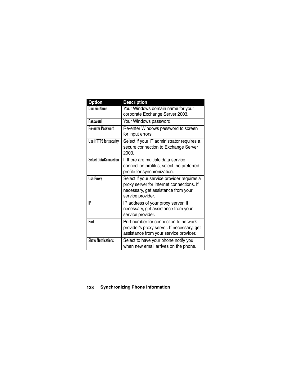 Motorola A780 User Manual | Page 138 / 182