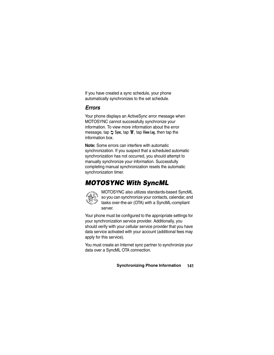 Motorola A780 User Manual | Page 141 / 182