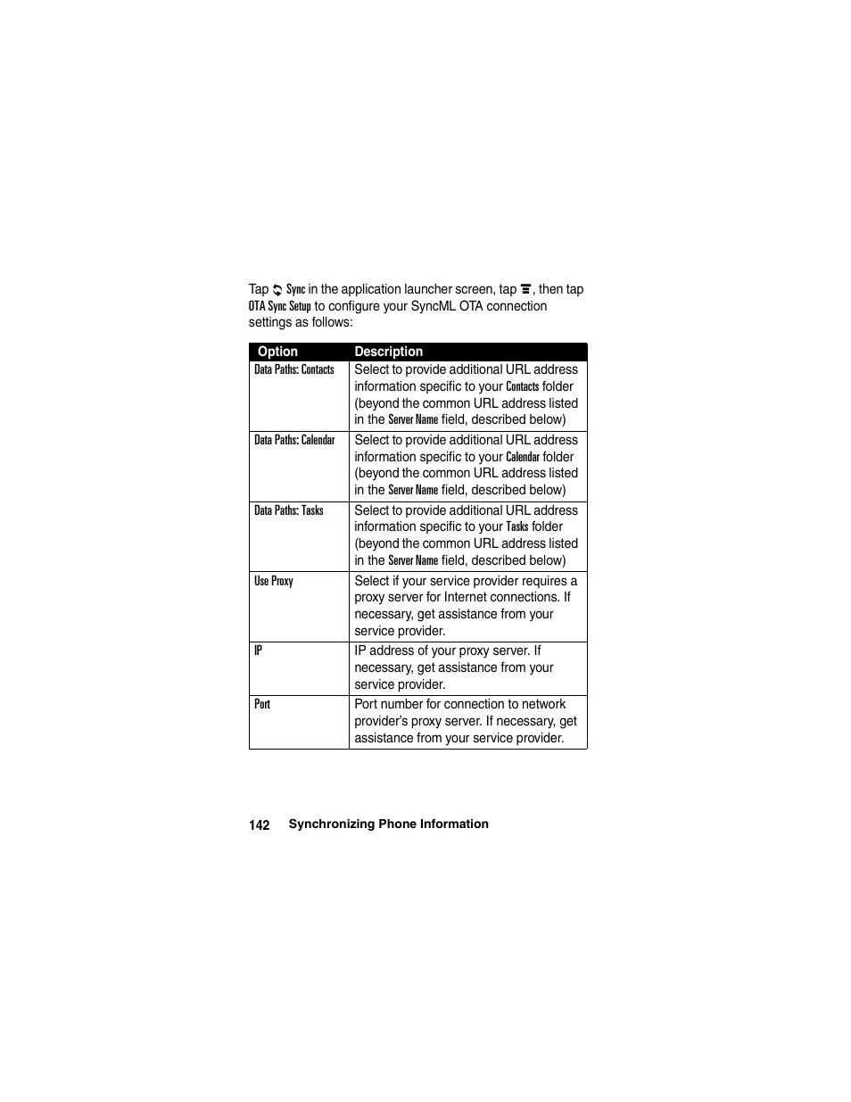 Motorola A780 User Manual | Page 142 / 182