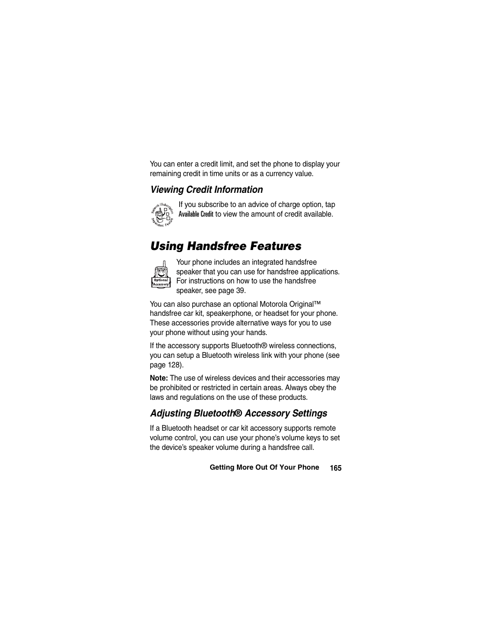 Motorola A780 User Manual | Page 165 / 182