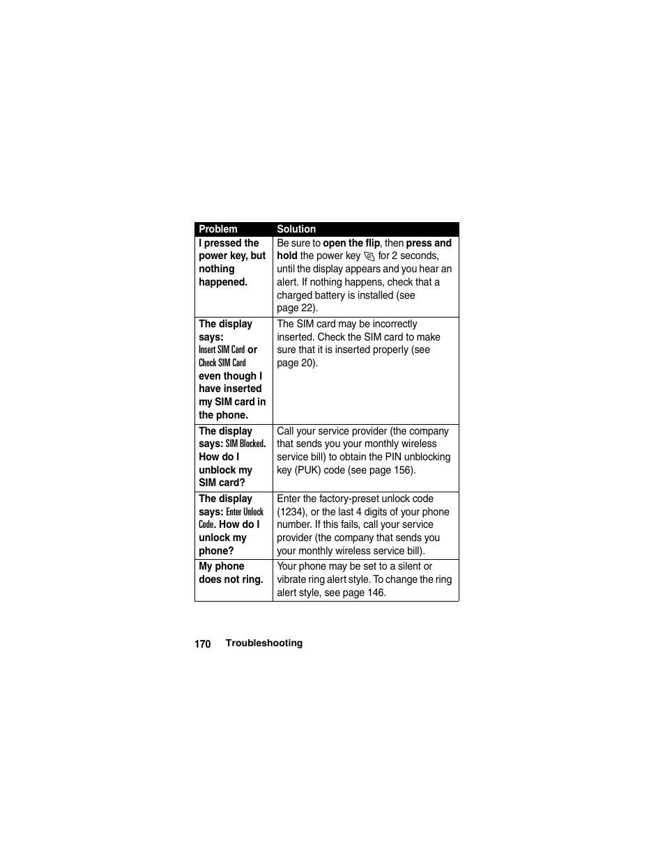 Motorola A780 User Manual | Page 170 / 182