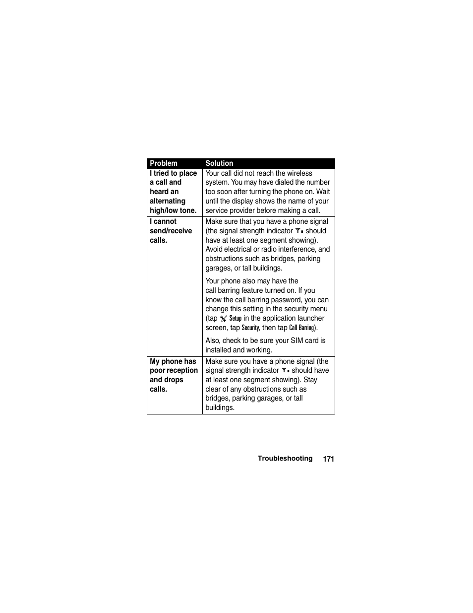 Motorola A780 User Manual | Page 171 / 182