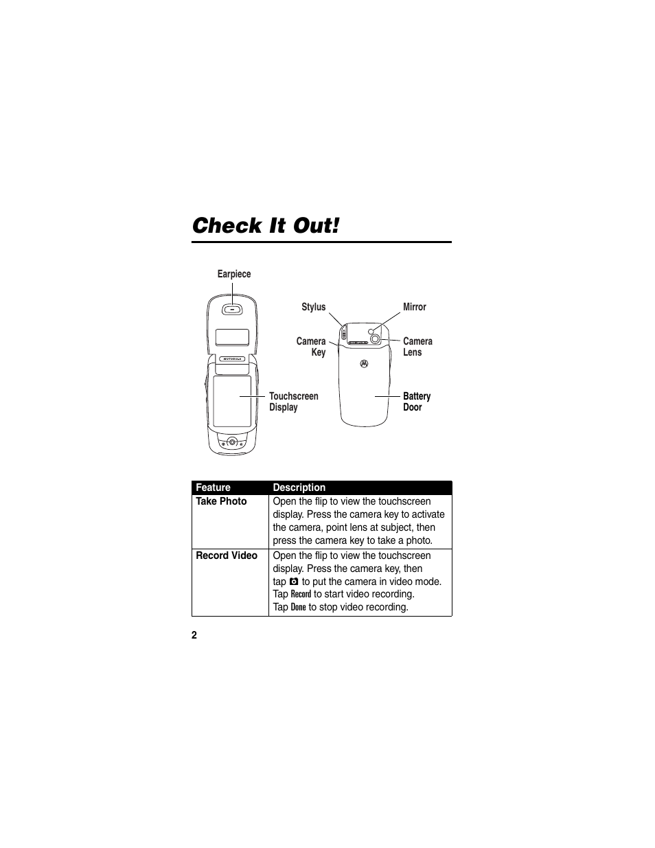 Check it out | Motorola A780 User Manual | Page 2 / 182