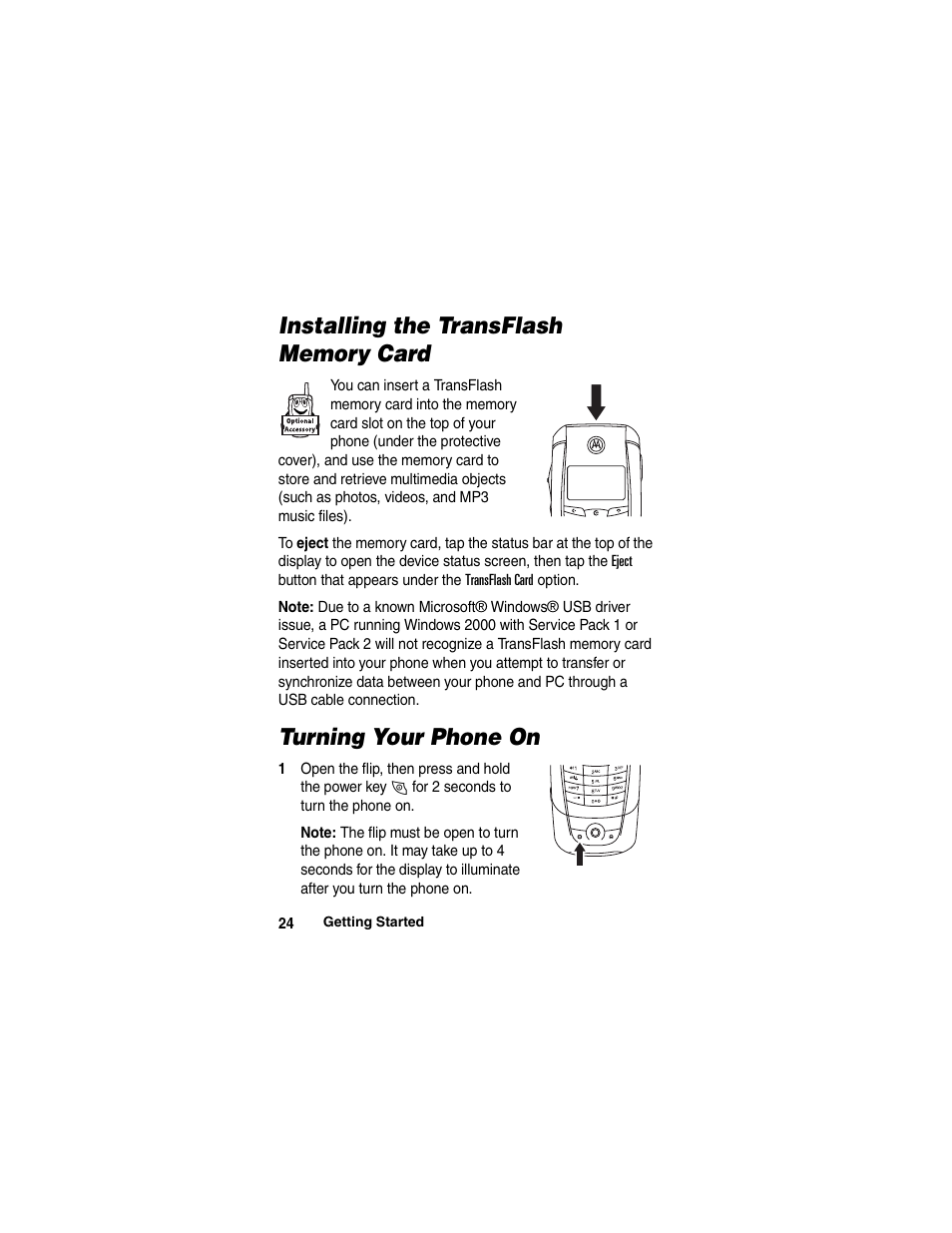 Motorola A780 User Manual | Page 24 / 182