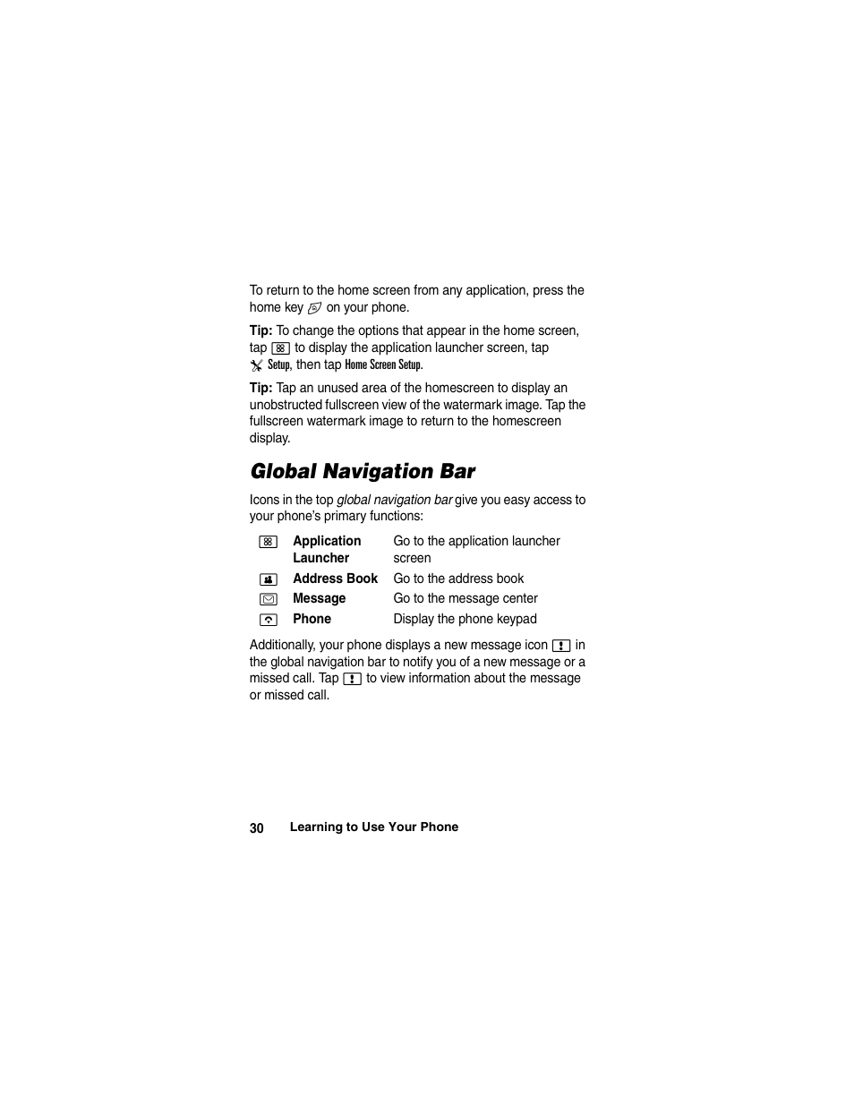 Motorola A780 User Manual | Page 30 / 182