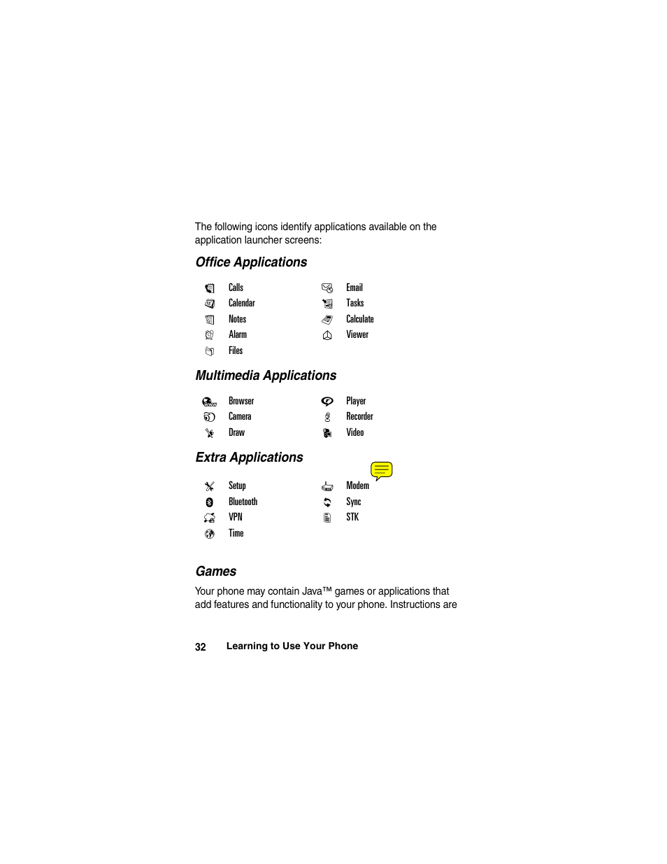 Motorola A780 User Manual | Page 32 / 182