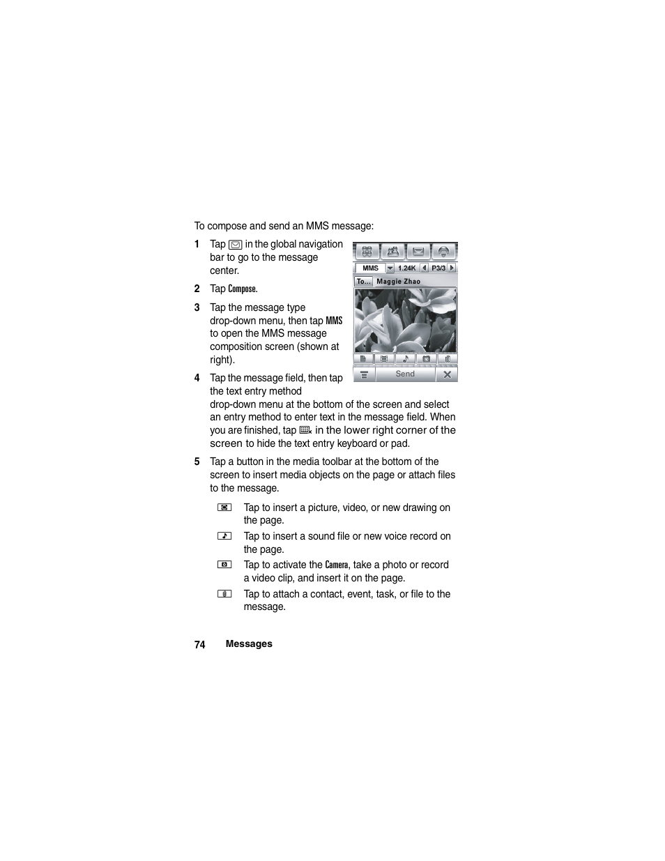 Motorola A780 User Manual | Page 74 / 182