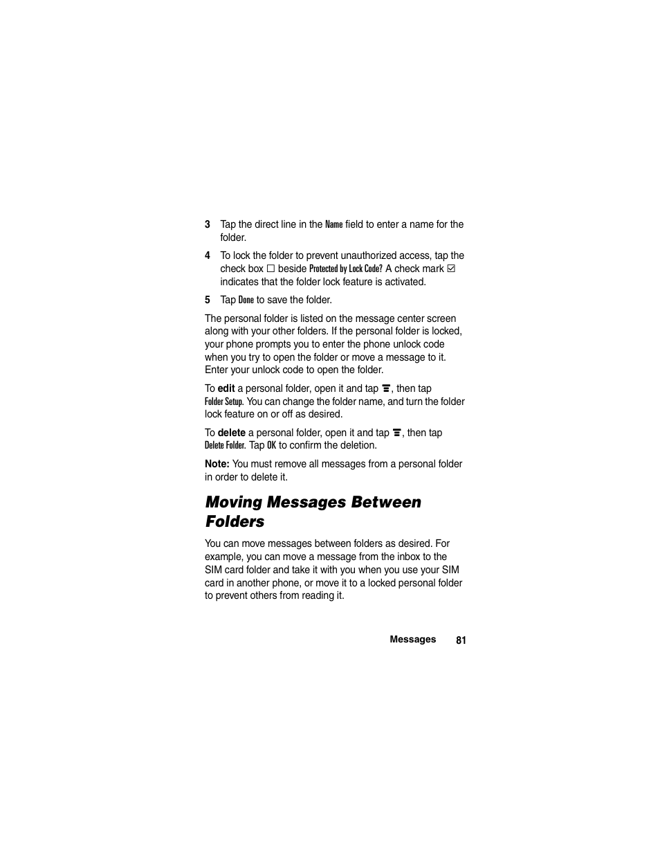 Motorola A780 User Manual | Page 81 / 182