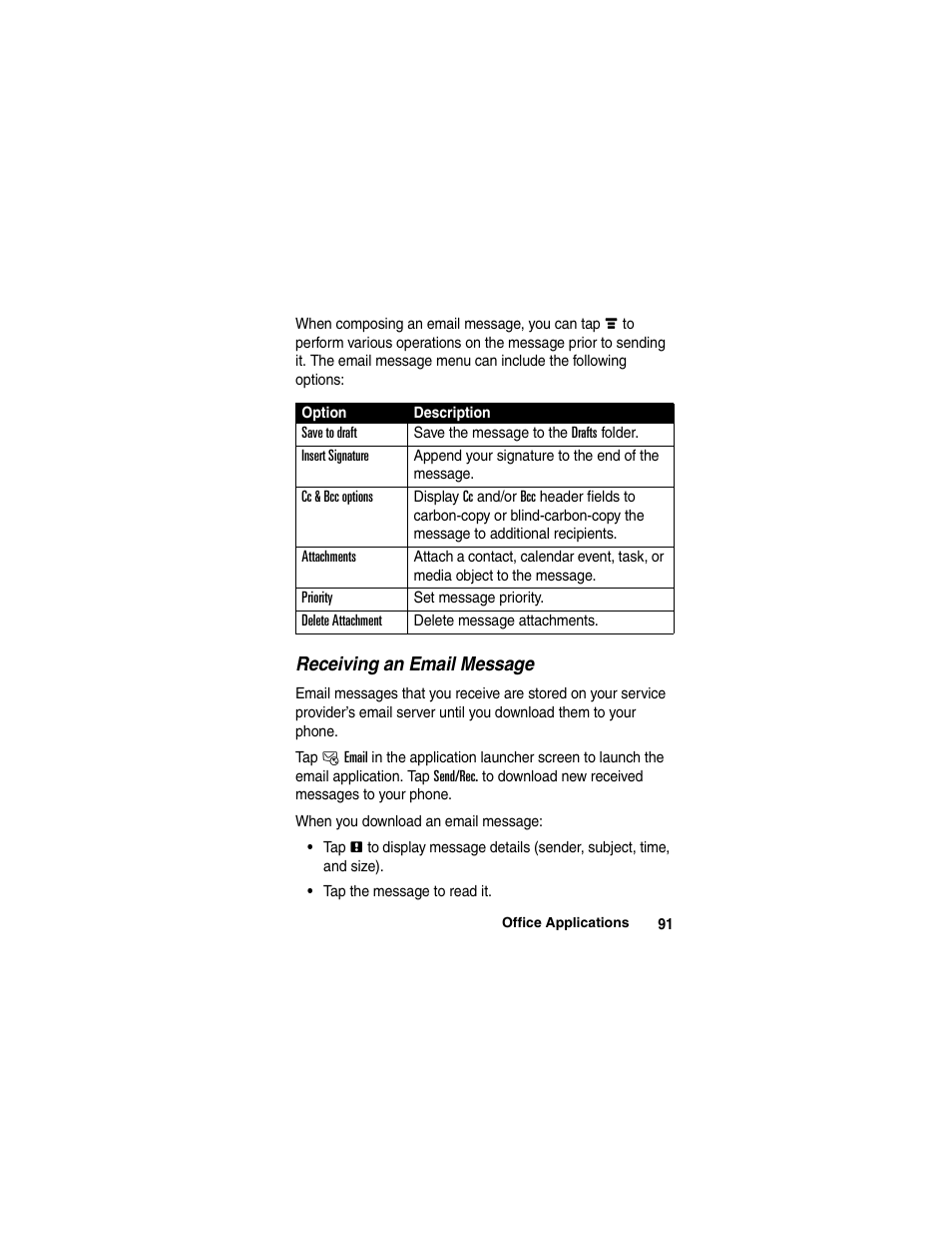 Motorola A780 User Manual | Page 91 / 182