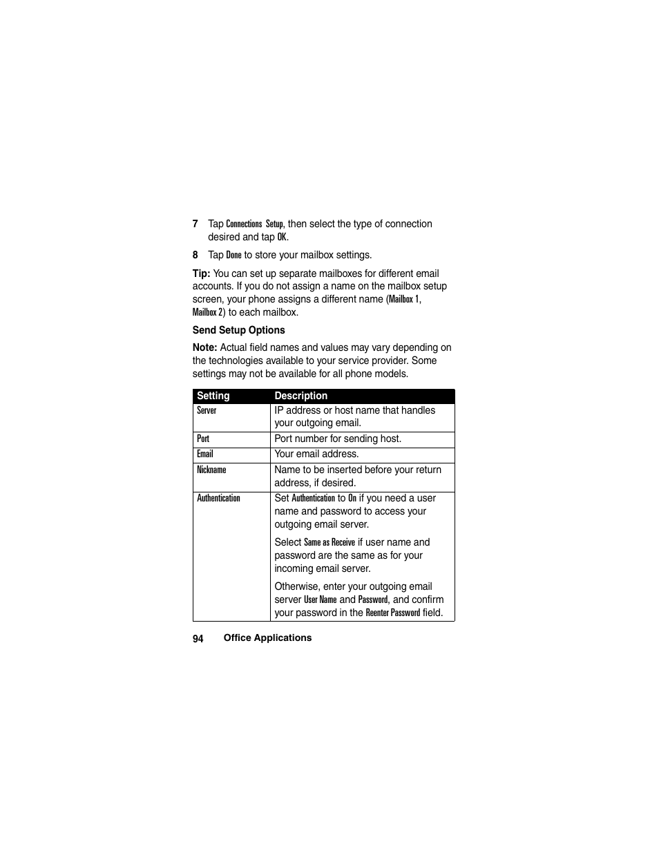 Motorola A780 User Manual | Page 94 / 182