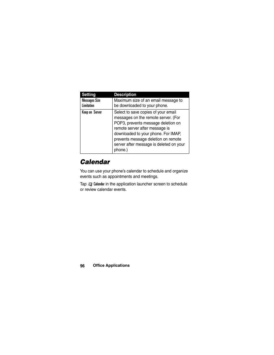 Motorola A780 User Manual | Page 96 / 182