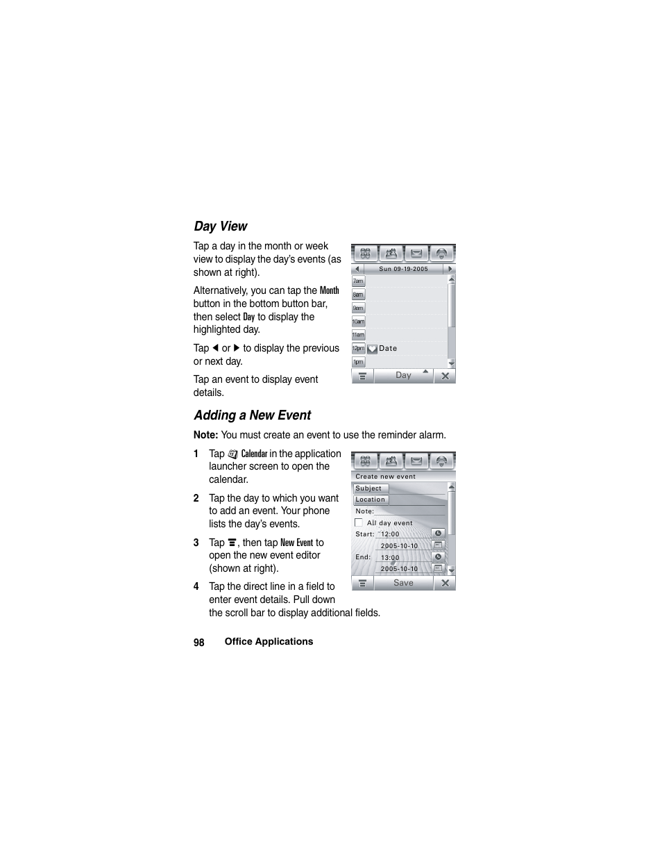 Motorola A780 User Manual | Page 98 / 182