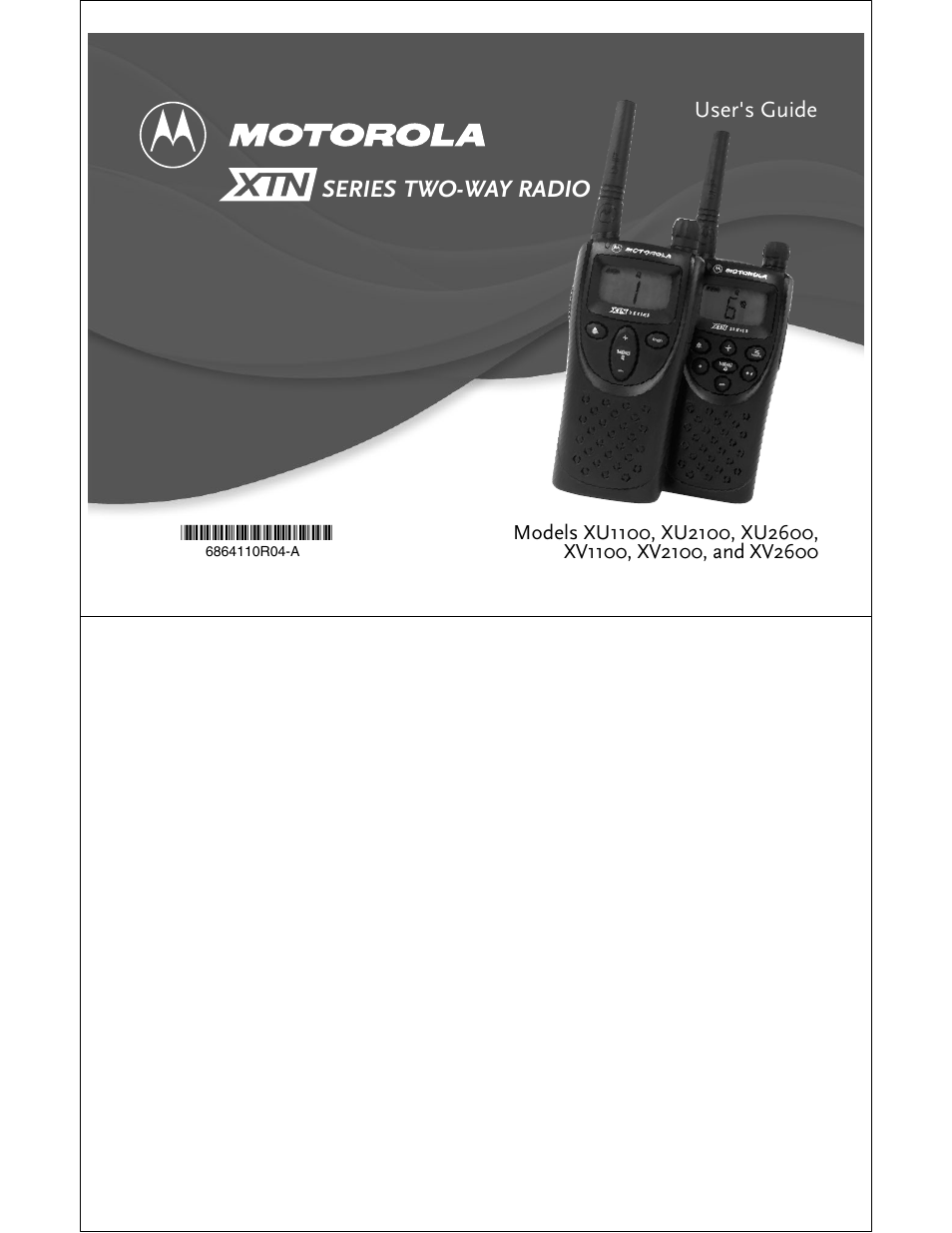 Motorola XU2100 User Manual | 35 pages