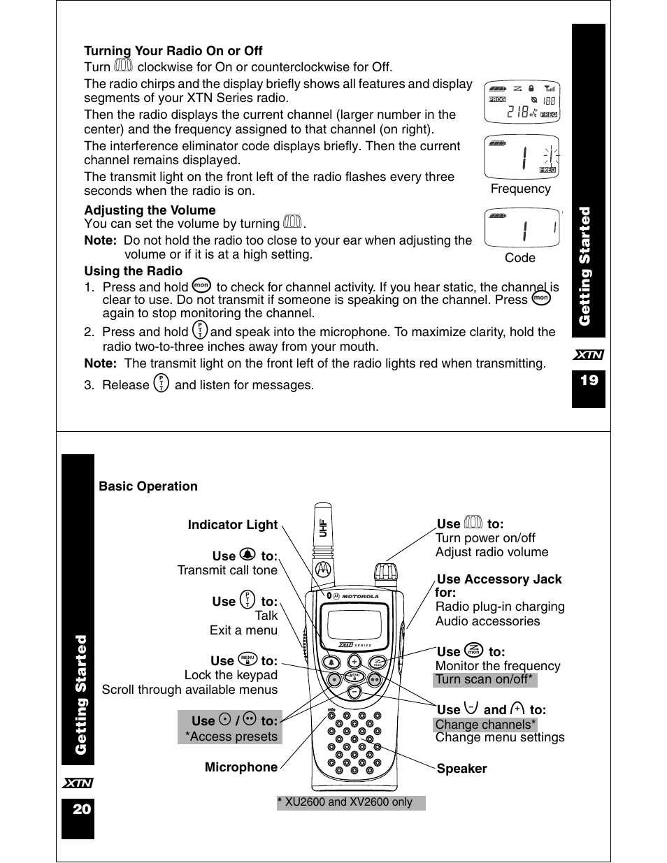 Motorola XU2100 User Manual | Page 11 / 35