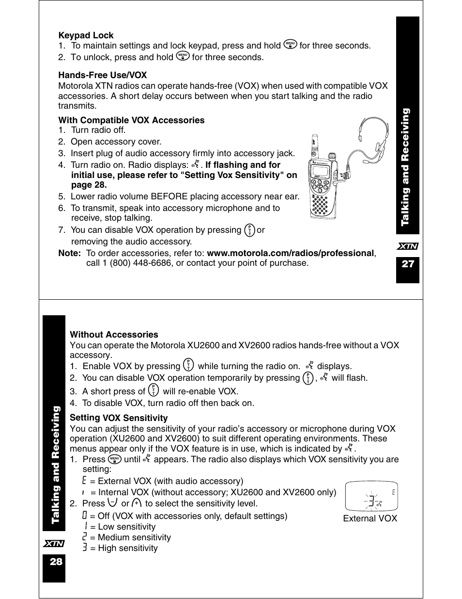 Motorola XU2100 User Manual | Page 15 / 35