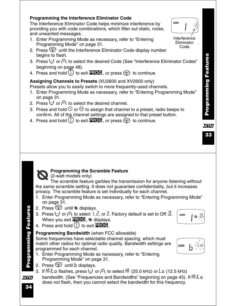 Motorola XU2100 User Manual | Page 18 / 35