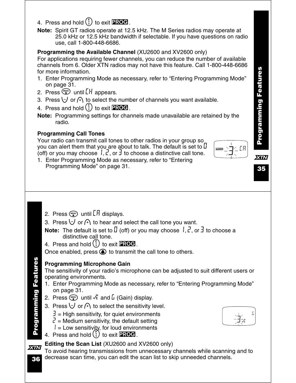 Motorola XU2100 User Manual | Page 19 / 35