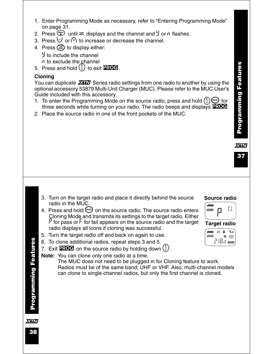 Motorola XU2100 User Manual | Page 20 / 35