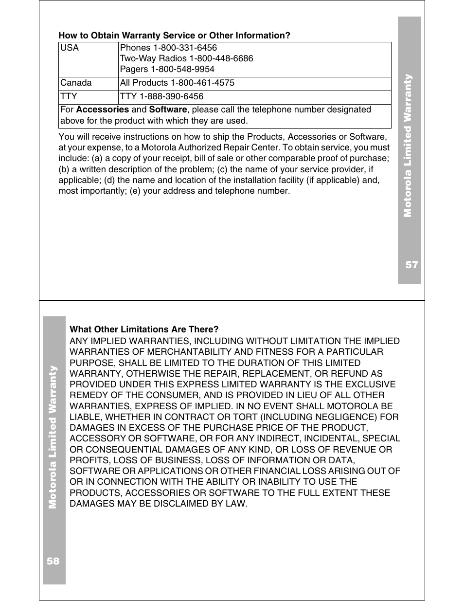 Motorola XU2100 User Manual | Page 30 / 35