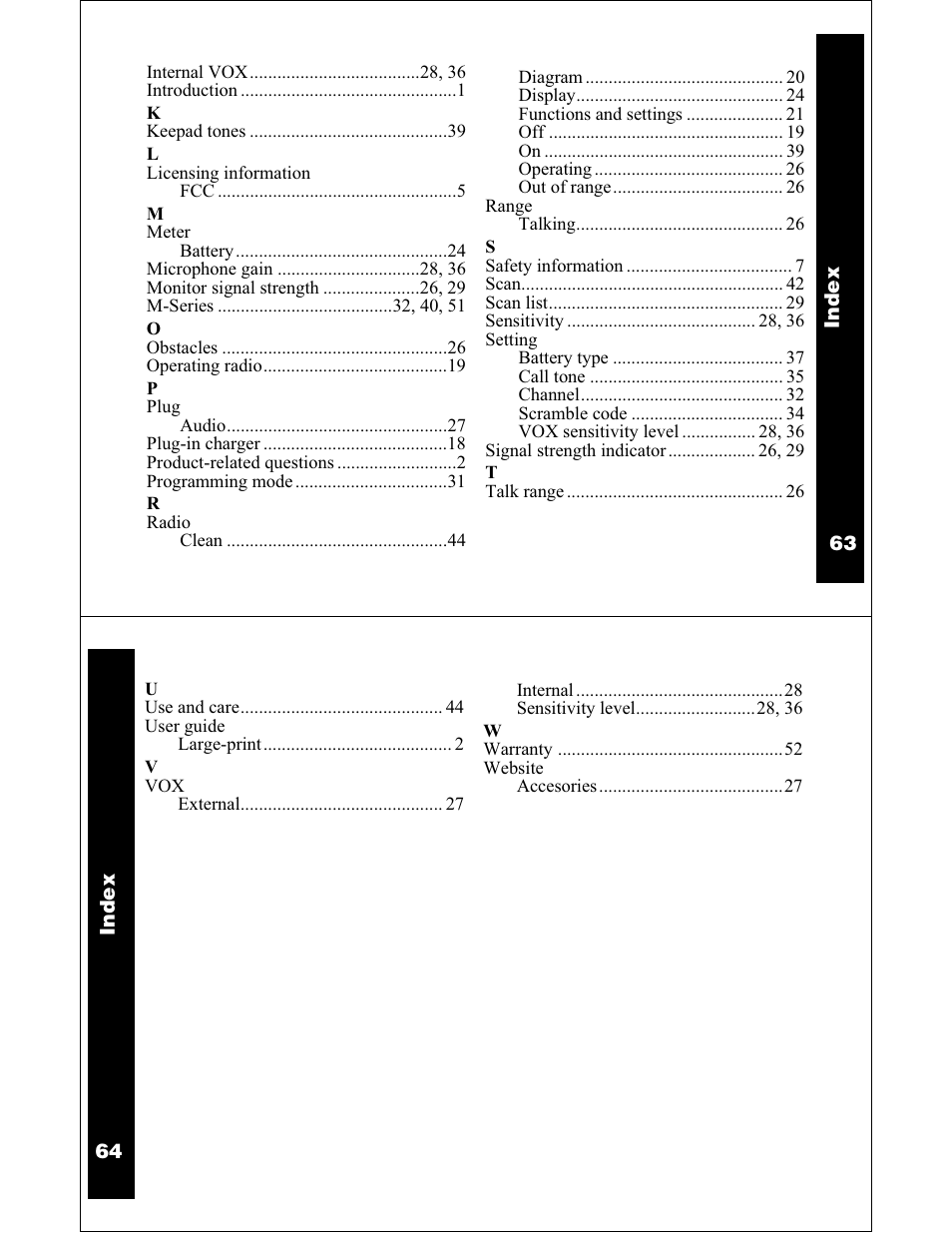 Motorola XU2100 User Manual | Page 33 / 35