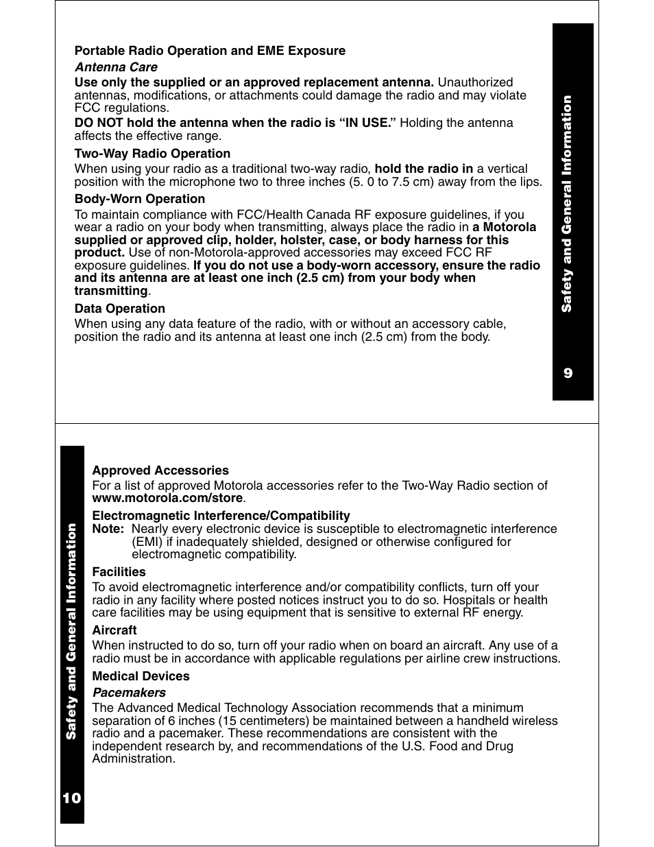 Motorola XU2100 User Manual | Page 6 / 35