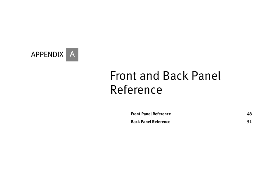 Front and back panel reference | Motorola DVD User Manual | Page 52 / 65