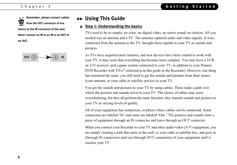 Using this guide, Step 1: understanding the basics | Motorola DVD User Manual | Page 9 / 65