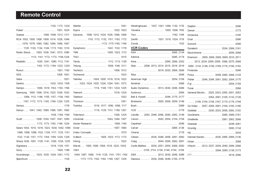 Remote control | Motorola DSR500 User Manual | Page 22 / 28