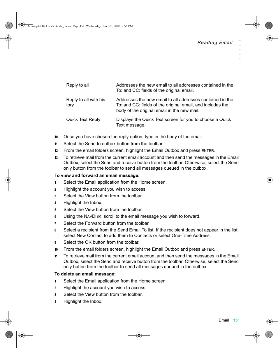 Motorola 009 User Manual | Page 151 / 190