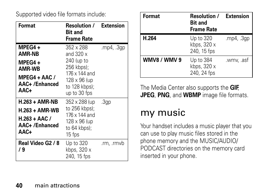 My music | Motorola BRUTE I686 User Manual | Page 44 / 118