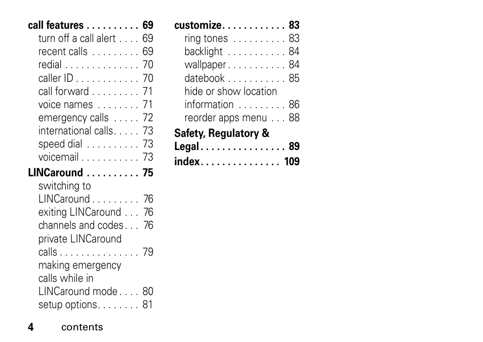 Motorola BRUTE I686 User Manual | Page 8 / 118