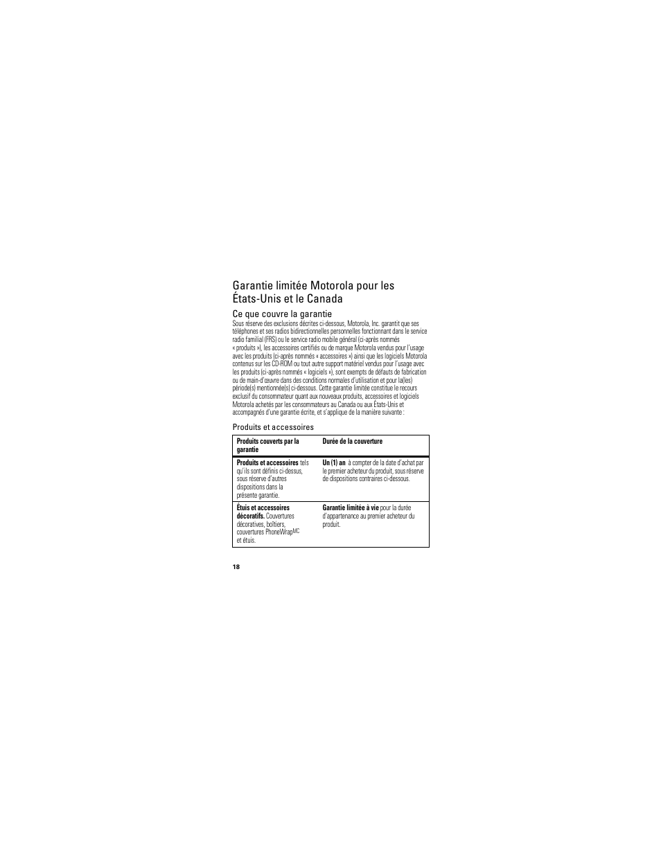 Garantie | Motorola HK201 User Manual | Page 72 / 84