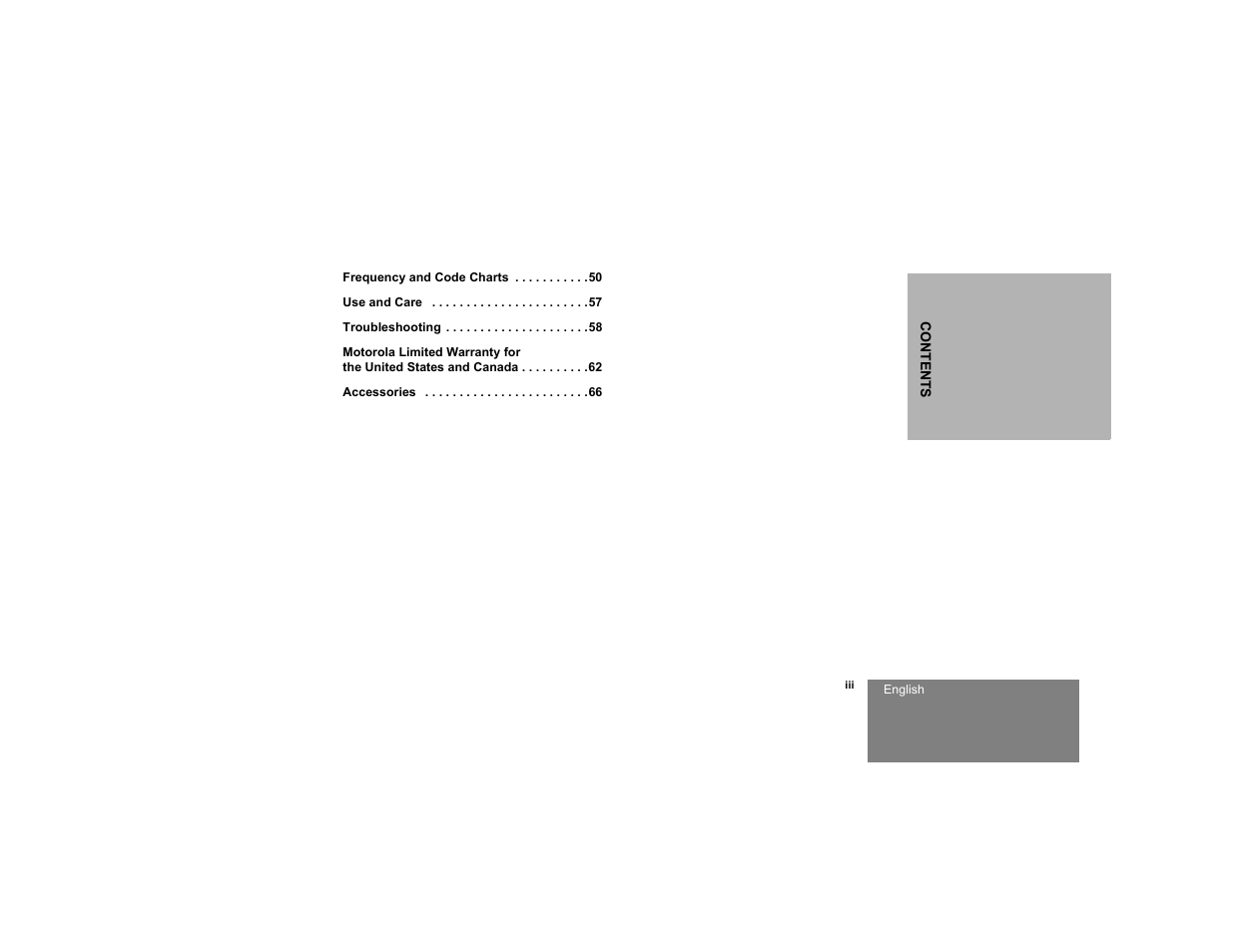 Motorola RDM2020 User Manual | Page 5 / 78