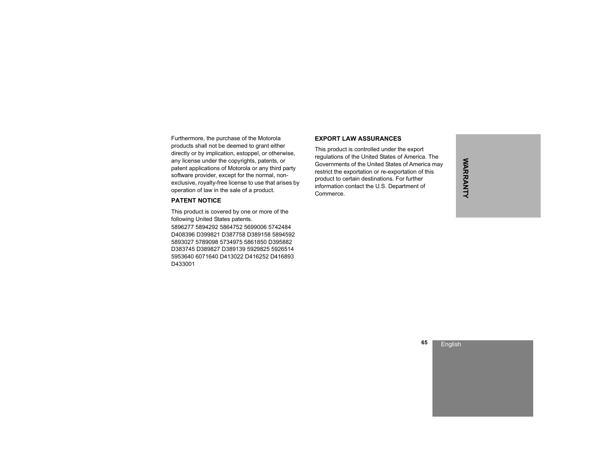 Motorola RDM2020 User Manual | Page 73 / 78