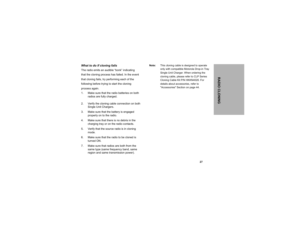 Motorola CLP1040 User Manual | Page 35 / 56