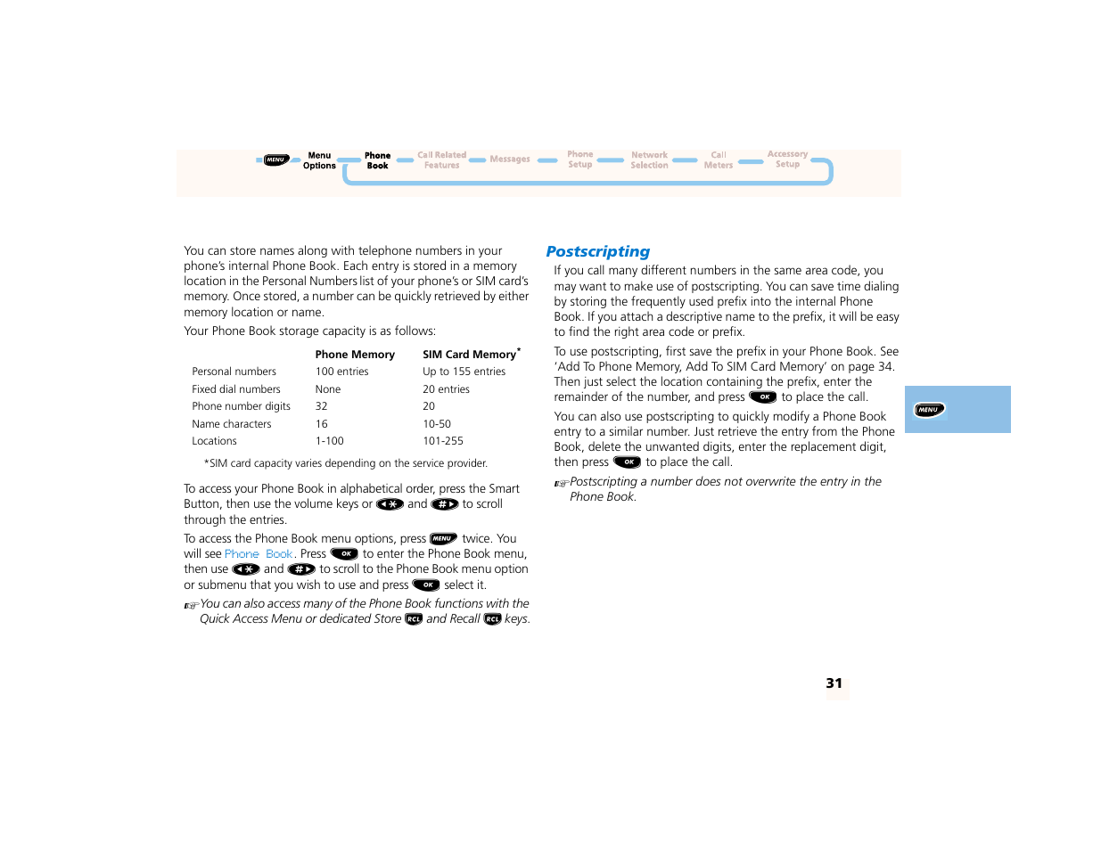 What is the phone book, Postscripting | Motorola PCS telephone User Manual | Page 33 / 82