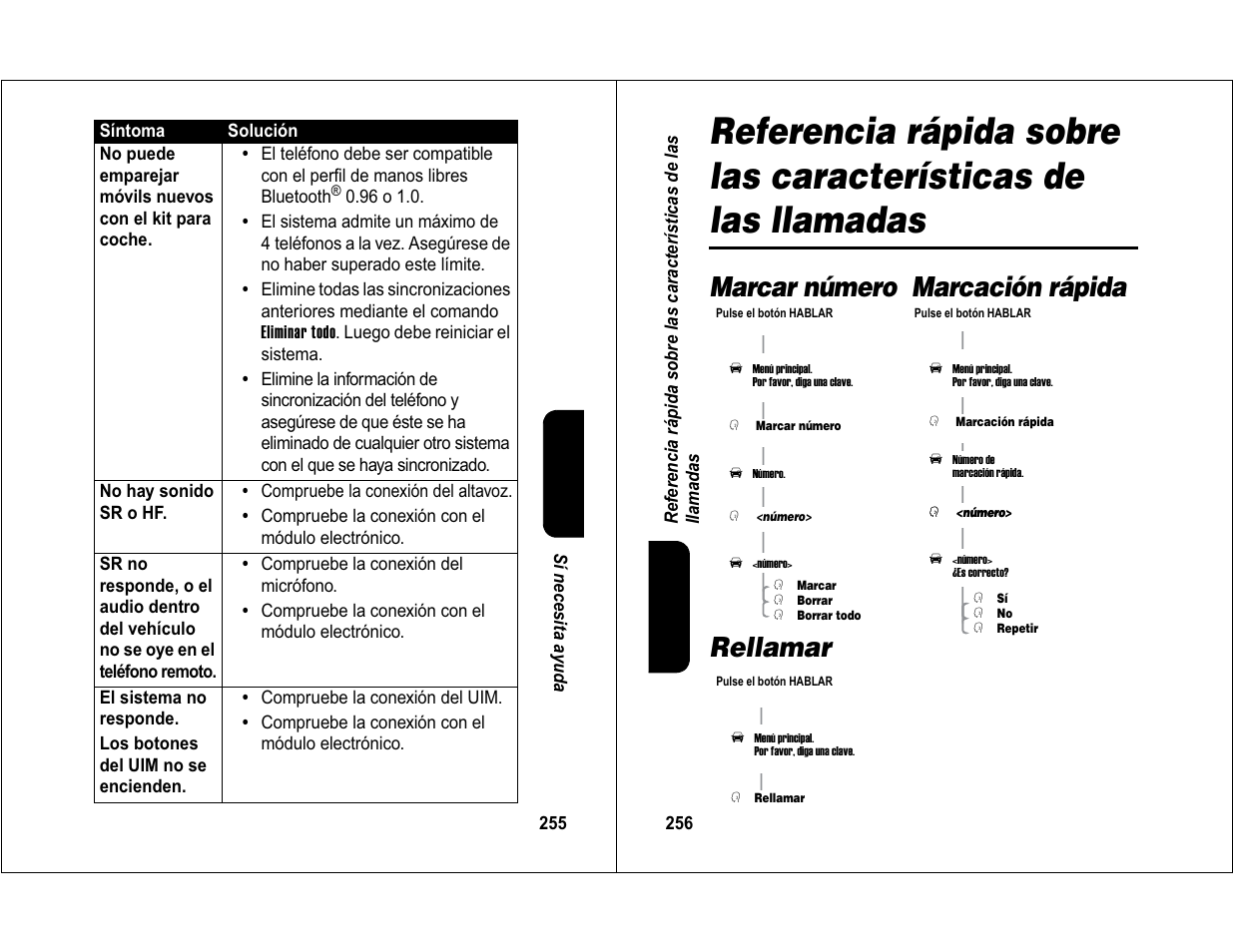 Marcar número marcación rápida rellamar | Motorola 6840420Z01-AD User Manual | Page 133 / 141