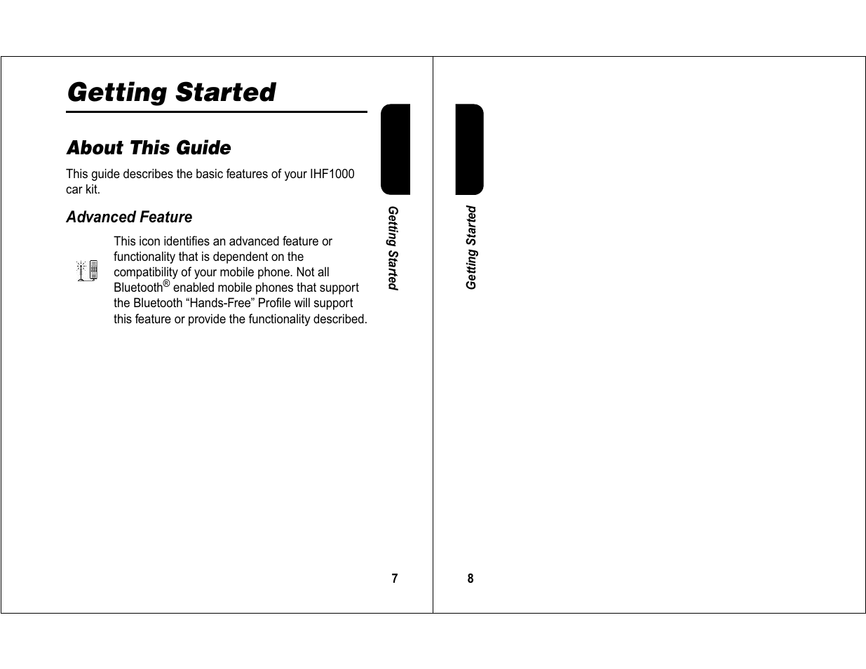 Getting started, About this guide | Motorola 6840420Z01-AD User Manual | Page 5 / 141